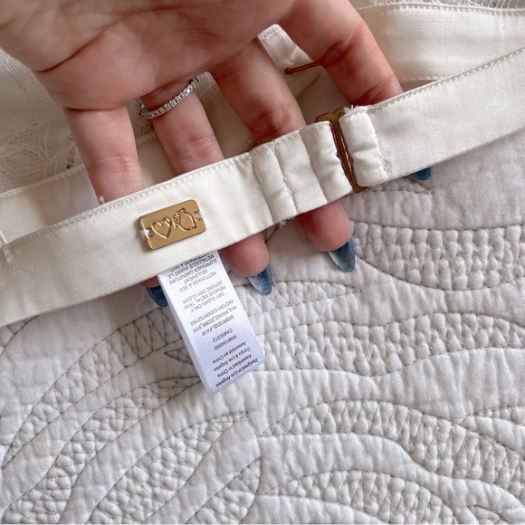 NWOT - For Love & Lemons - Skivvies - Lace Lingerie Bra - White - Picture 9 of 10